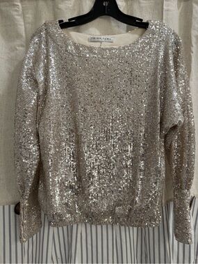 Trina Turk Champagne Sequin Top